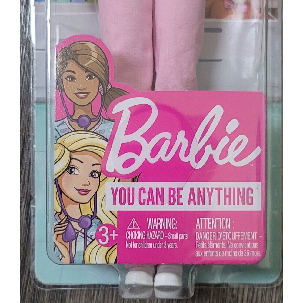 NEW BARBIE MATTEL YOU CAN BE ANYTHING NURSE CAREER DOLL WITH STETHOSCOPE 12" - Picture 5 of 7